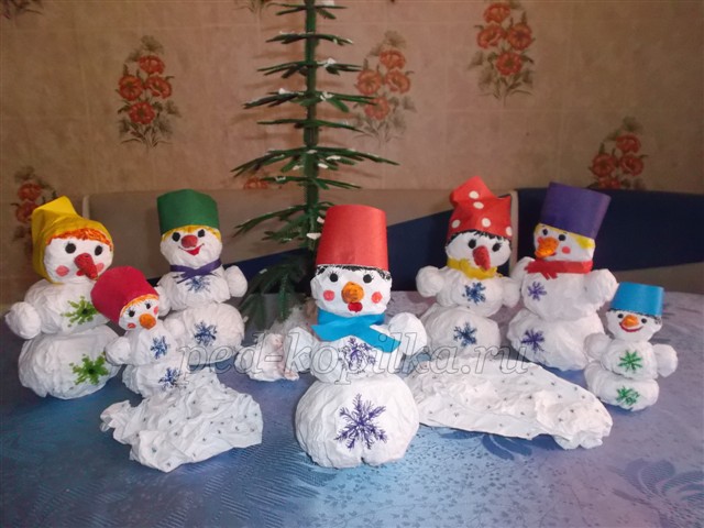 Снеговик своими руками на Новый год 2023 из подручных материалов