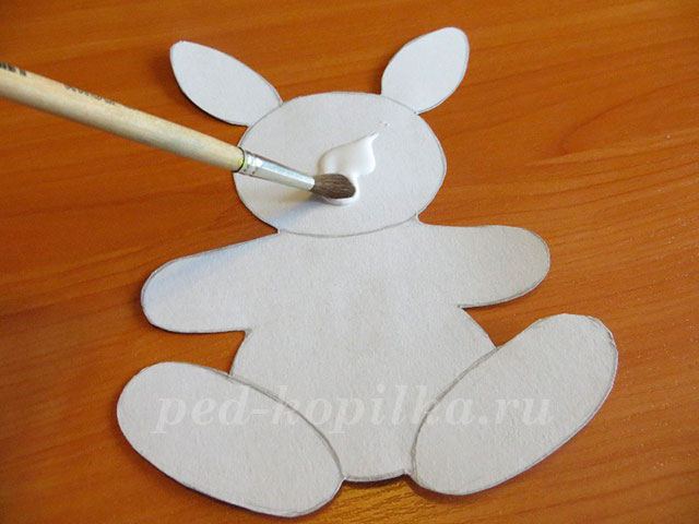 Как сделать объемного зайца из бумаги