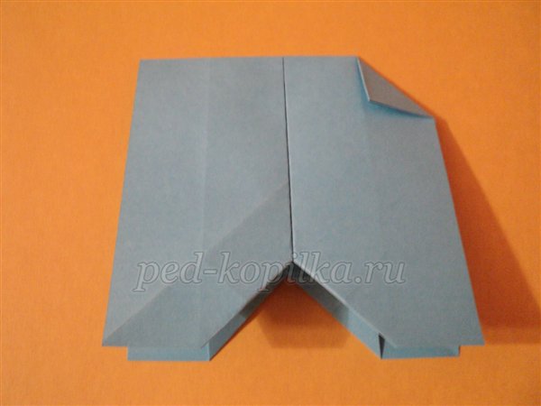 Аппликация Слоник под пальмой в технике оригами
