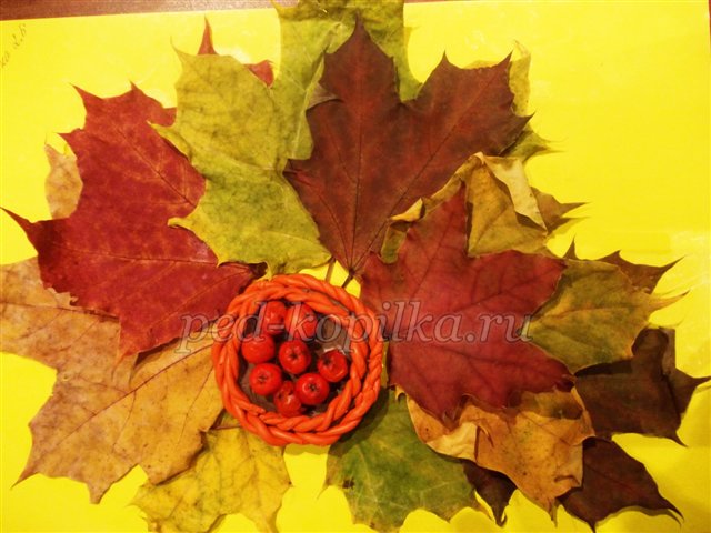 Осенние поделки из природного материала в начальной школе