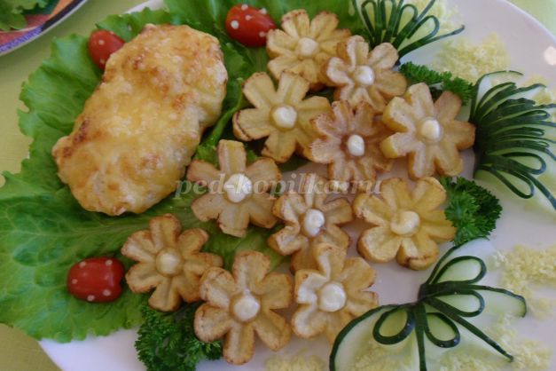Цветы из картофеля - Мастер-класс с пошаговым фото