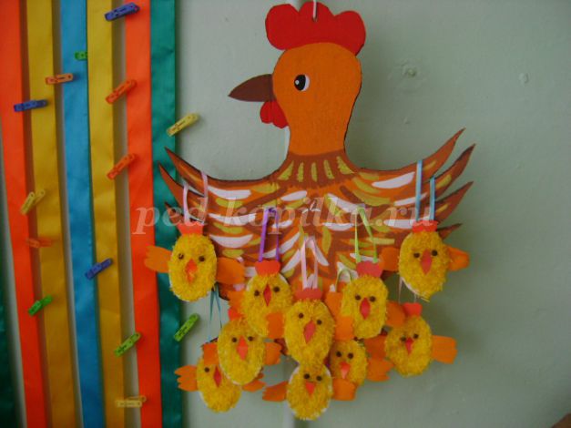 Поделки для детского сада Цыплята