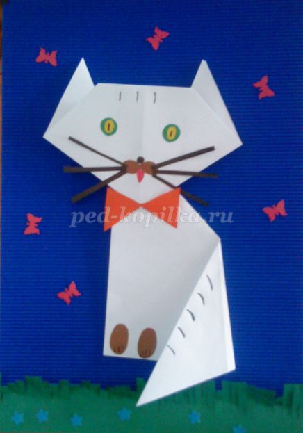 Кошка Оригами Пошаговая Инструкция - фото 2