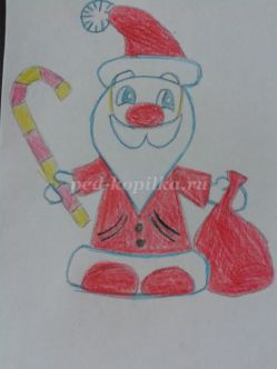 Мастер-класс по рисованию «Дед Мороз»
