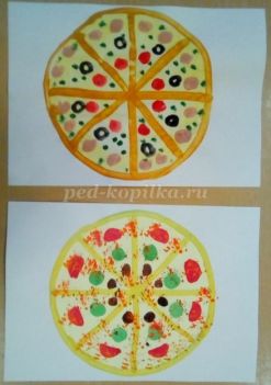 Мастер-класс по рисованию пиццы для дошкольников