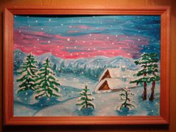 Мастер-класс по рисованию «Зимний закат»