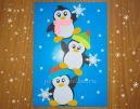 Аппликация из цветной бумаги «Веселые пингвины» для детей 6-7 лет. Мастер-класс