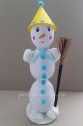 Мастер-класс на тему «Снеговик из бросового материала» для детей 5-7 лет