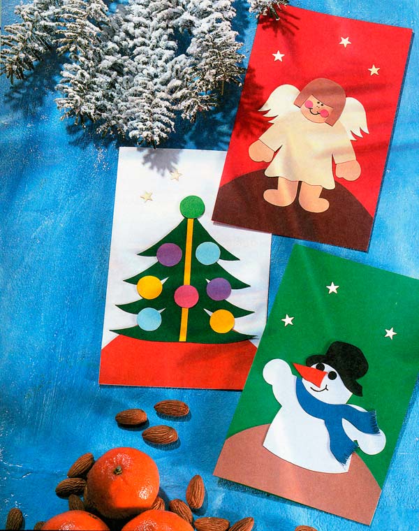 Рождественские открытки своими руками