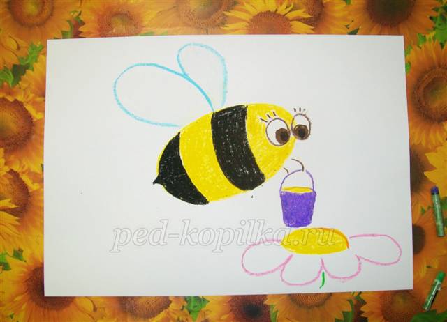Рисование пчёлки. Мастер-класс