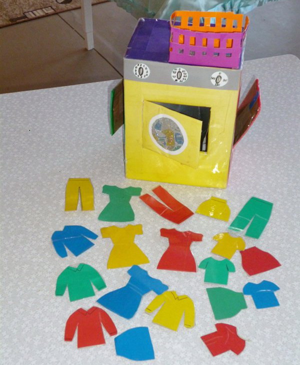 Дидактическая игра для дошкольников Стиральная машина