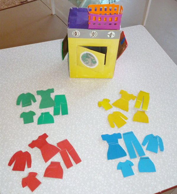 Дидактическая игра для дошкольников Стиральная машина