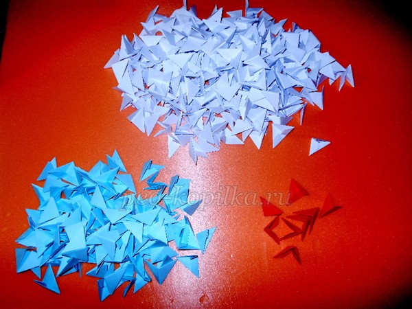 Модульное оригами Зайчик