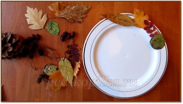 Мастер-класс «Осенняя тарелка»