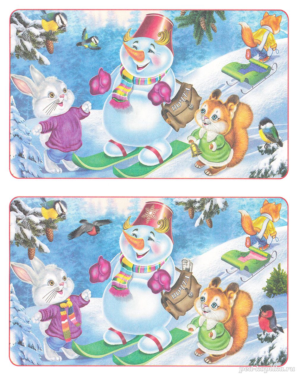 Рисунки для срисовки на тему «Зима»: 125 лучших зимних рисунков для детей