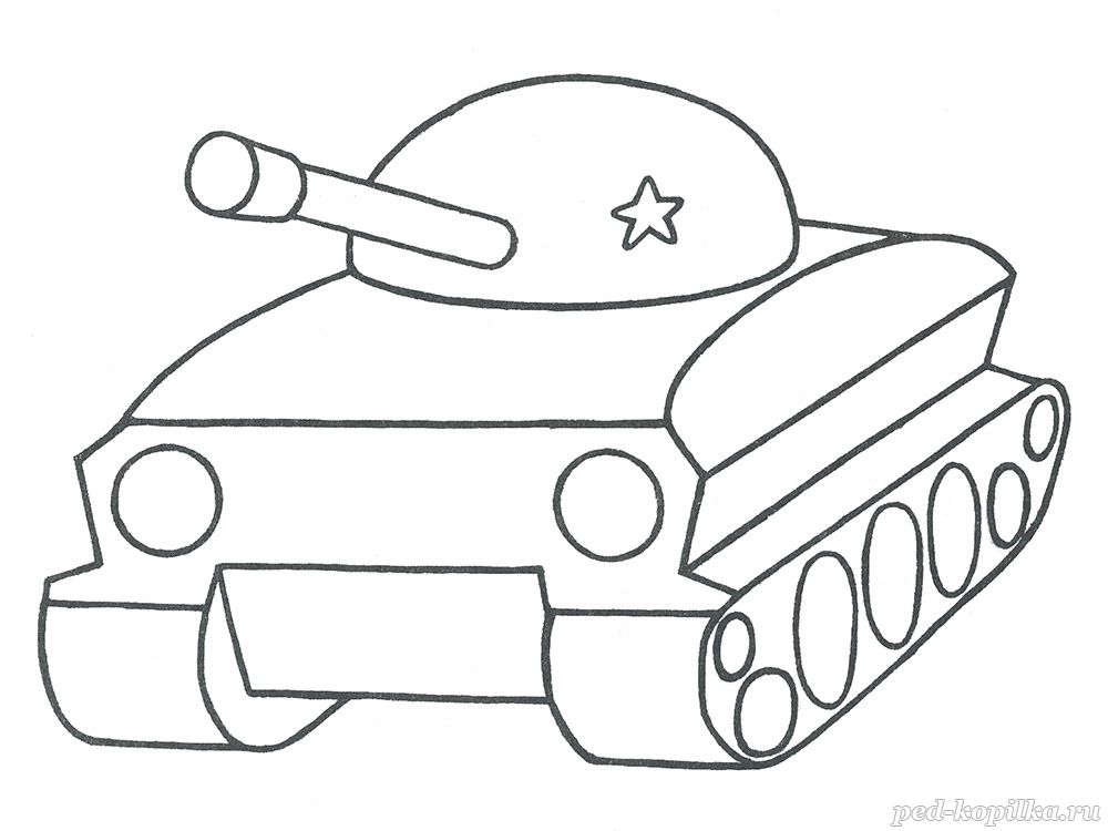 Раскраска танки для детей