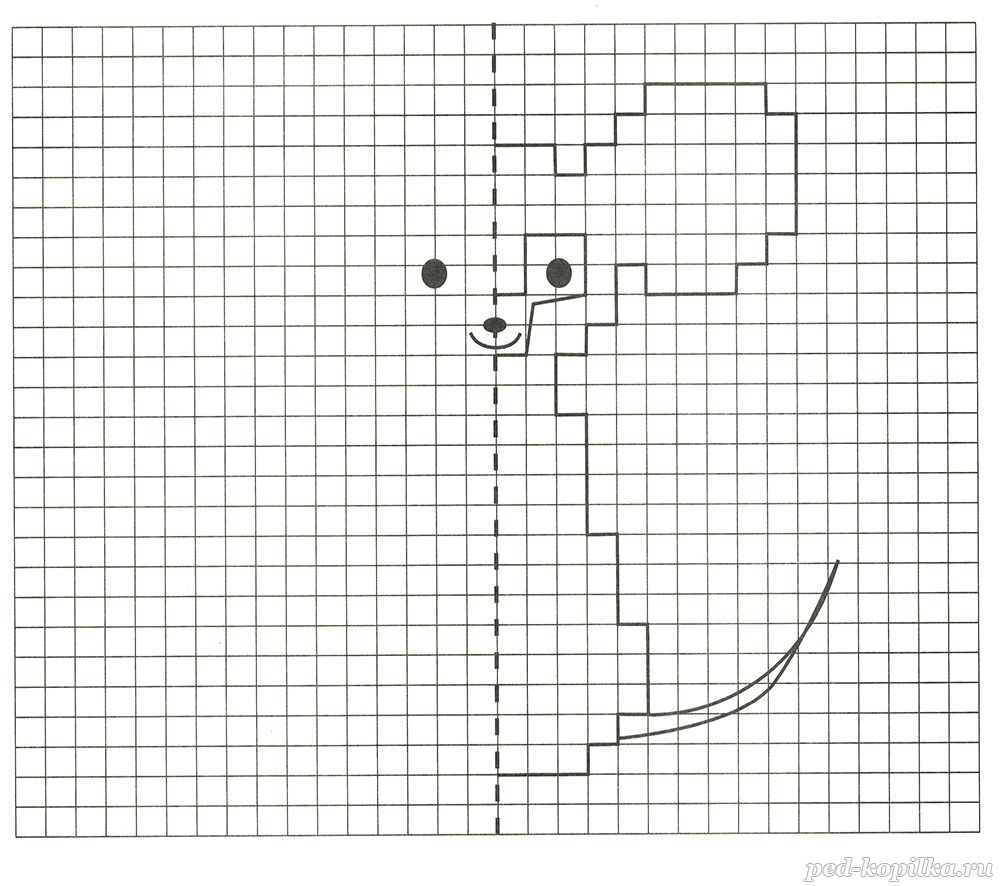 Рисование по клеточкам для детей 5 6 лет картинки схемы для начинающих