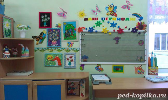 Как сделать красивый и полезный уголок ИЗО в детском саду