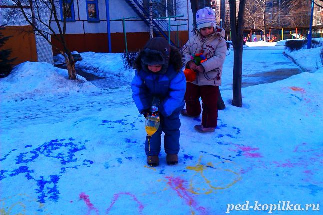 Картинки дети в парке зимой