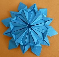 Оригами снежинка. Мастер класс