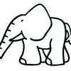 Слон. Раскраска для малышей