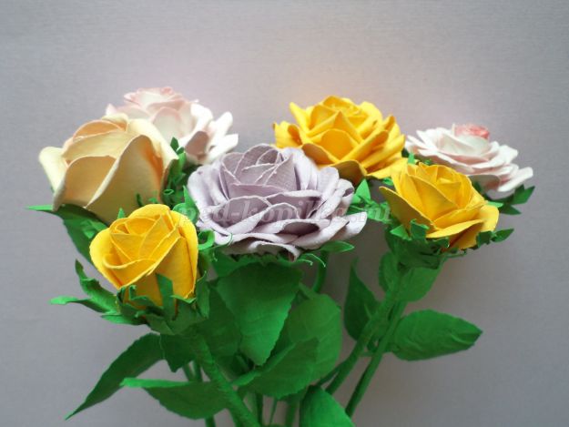 Розы Из Бумаги Пошаговое Фото