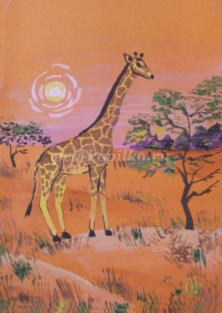 Что нарисовать с ребенком 5 лет жираф