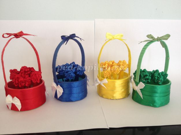 Очень красивые шкатулки канзаши из лент | МОРЕ творческих идей для детей