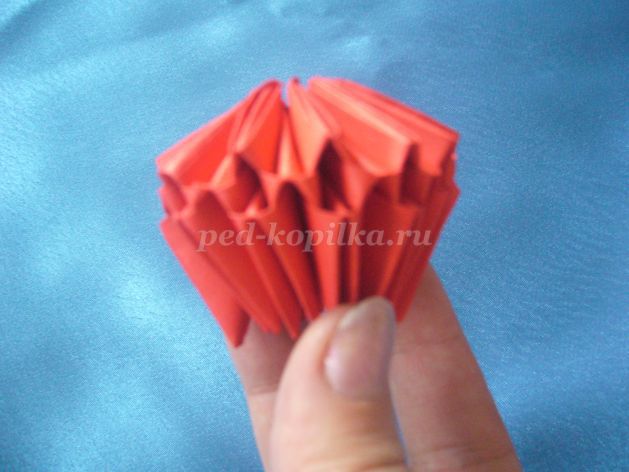 Оригами лотос из модулей