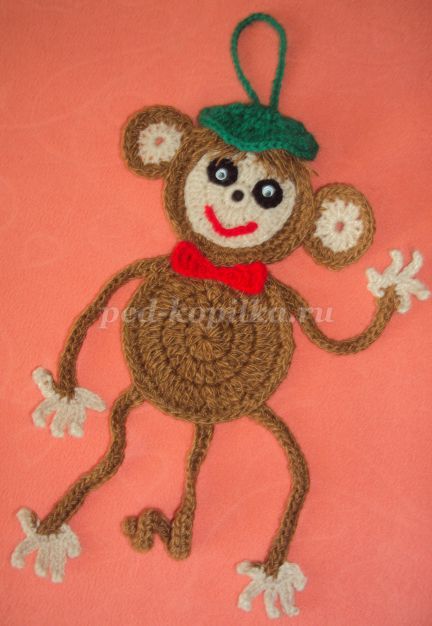 Описание вязания плюшевой обезьянки
