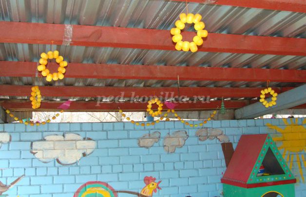 Оформление детских веранд в детском саду своими руками летом (фото)