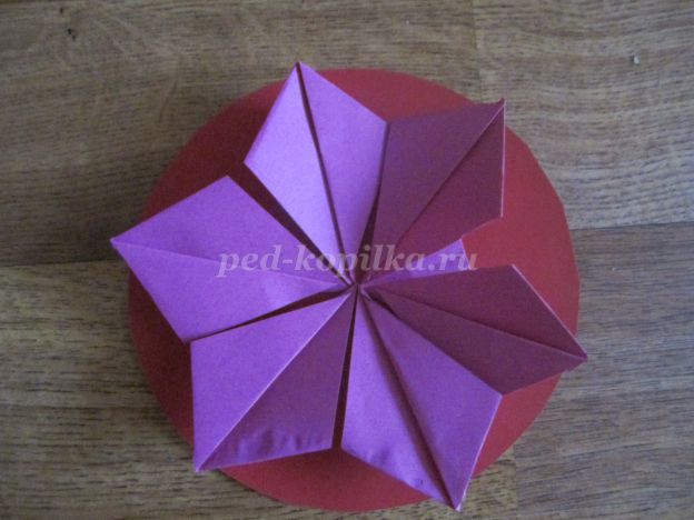 Оригами для детей 6-7 лет. Цветок