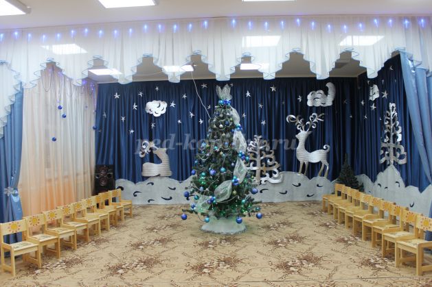 Публикация «Оформление зала на Новый год „Зимняя сказка“» размещена в разделах