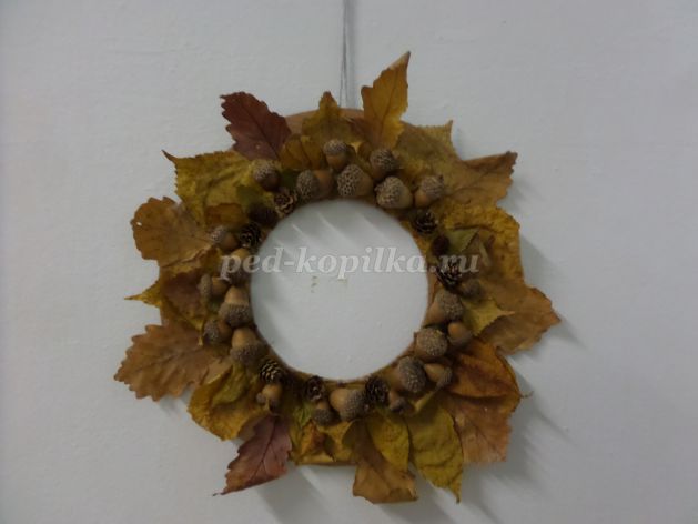 Осенний венок из бумажных листьев мастер-класс - эталон62.рф