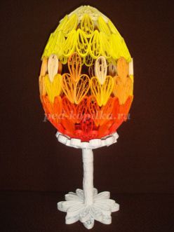 Мастер-класс: Пасхальное яйцо «Краски осени» в технике объемный квиллинг
