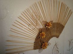 Мастер-класс по изготовлению веера из бамбуковых шпажек и бумажного шпагата