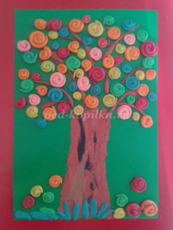Мастер – класс по изготовлению картины «Чудо - дерево». Пластилинография в детском саду