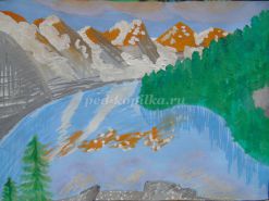 Мастер-класс по рисованию горного пейзажа «Весна в горах»