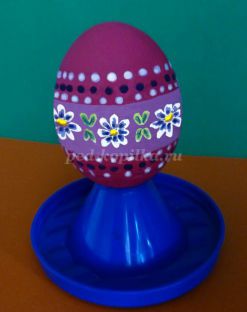 Мастер-класс росписи пасхального яйца «Орнамент на полосе «Цветы»