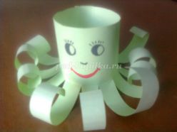 Мастер - класс по изготовлению осьминога из бумаги для дошкольников