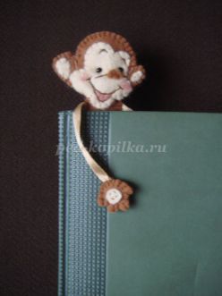 Мастер-класс «Закладка в книгу-обезьянка»