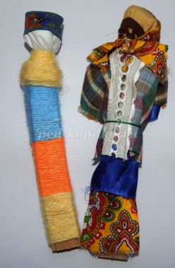 Традиционная народная кукла на щепе. Мастер-класс с фото