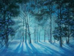 Мастер класс по рисованию для школьников «Сказка в зимнем лесу!»
