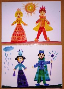 Мастер-класс для дошкольников с пошаговыми фото «Короли и королевы сказочной страны»