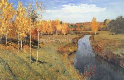 Рассматривание картины И. И. Левитана «Золотая осень»