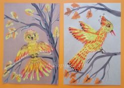 Птица Осень. Мастер-класс с пошаговыми фото для школьников 8-10 лет