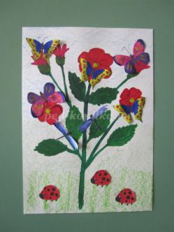 Мастер-класс по рисованию  «В гостях у цветочка - бабочки и стрекозки»