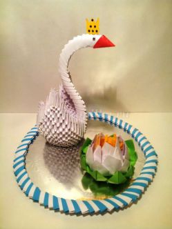 Модульное оригами: Царевна-лебедь. Мастер-класс с пошаговым фото