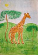 Как нарисовать жирафа ребенку 5 лет
