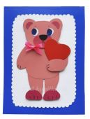 Мастер-класс по изготовлению открытки «Медвежонок с сердечком» в технике аппликация для детей старшего дошкольного возраста